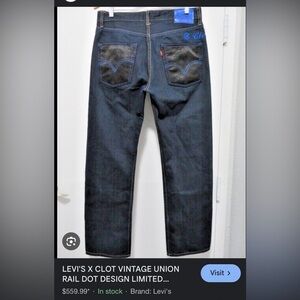 LEVI'S X CLOT VINTAGE UNION RAIL DOT Jeans